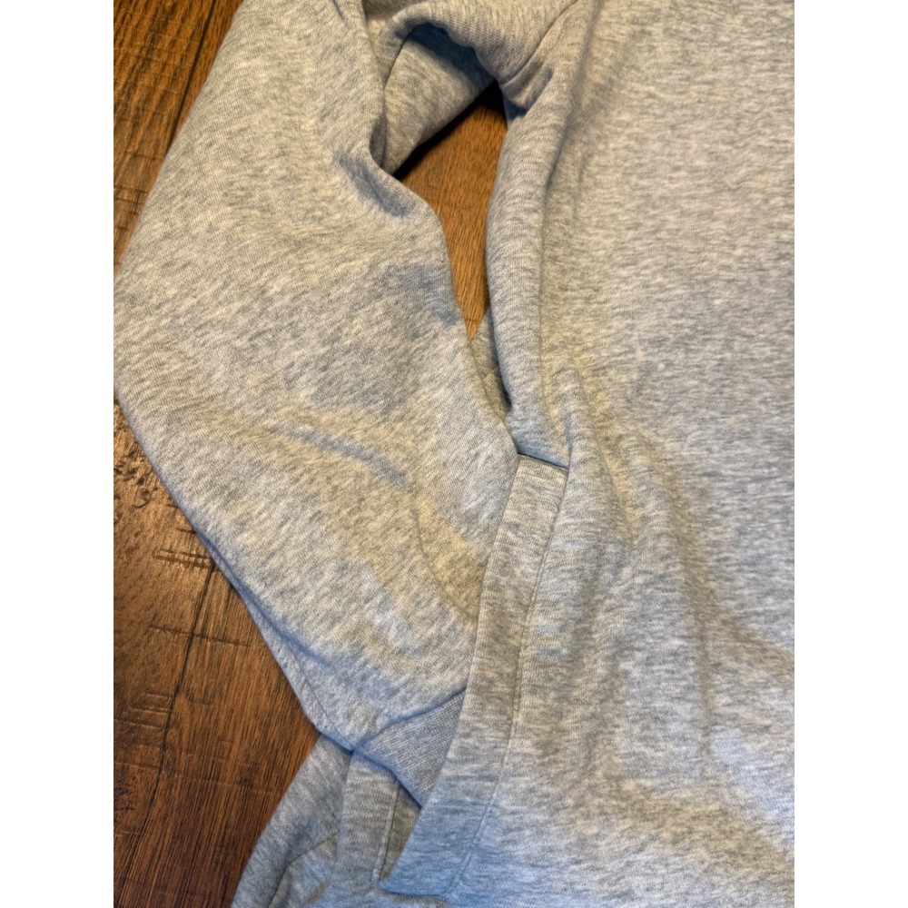 Under Armour Womens Funnel Neck Fleece Pullover Sweatshirt Gray Large Loose Fit - Picture 4 of 5